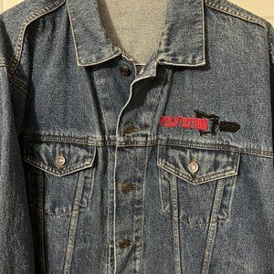 Vintage Pulp Fiction Denim Jacket XL 90’s Movie Promo Official Product Trucker
